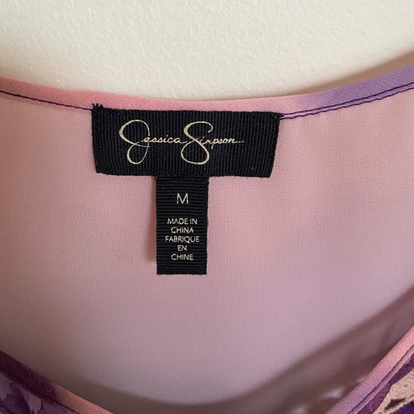 Jessica Simpson Cold Shoulder Tie Dye Top - Picture 5 of 12